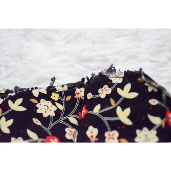 Vintage 80s‎ Handmade Polyester Dark  Floral Blouse - Picture 7 of 10